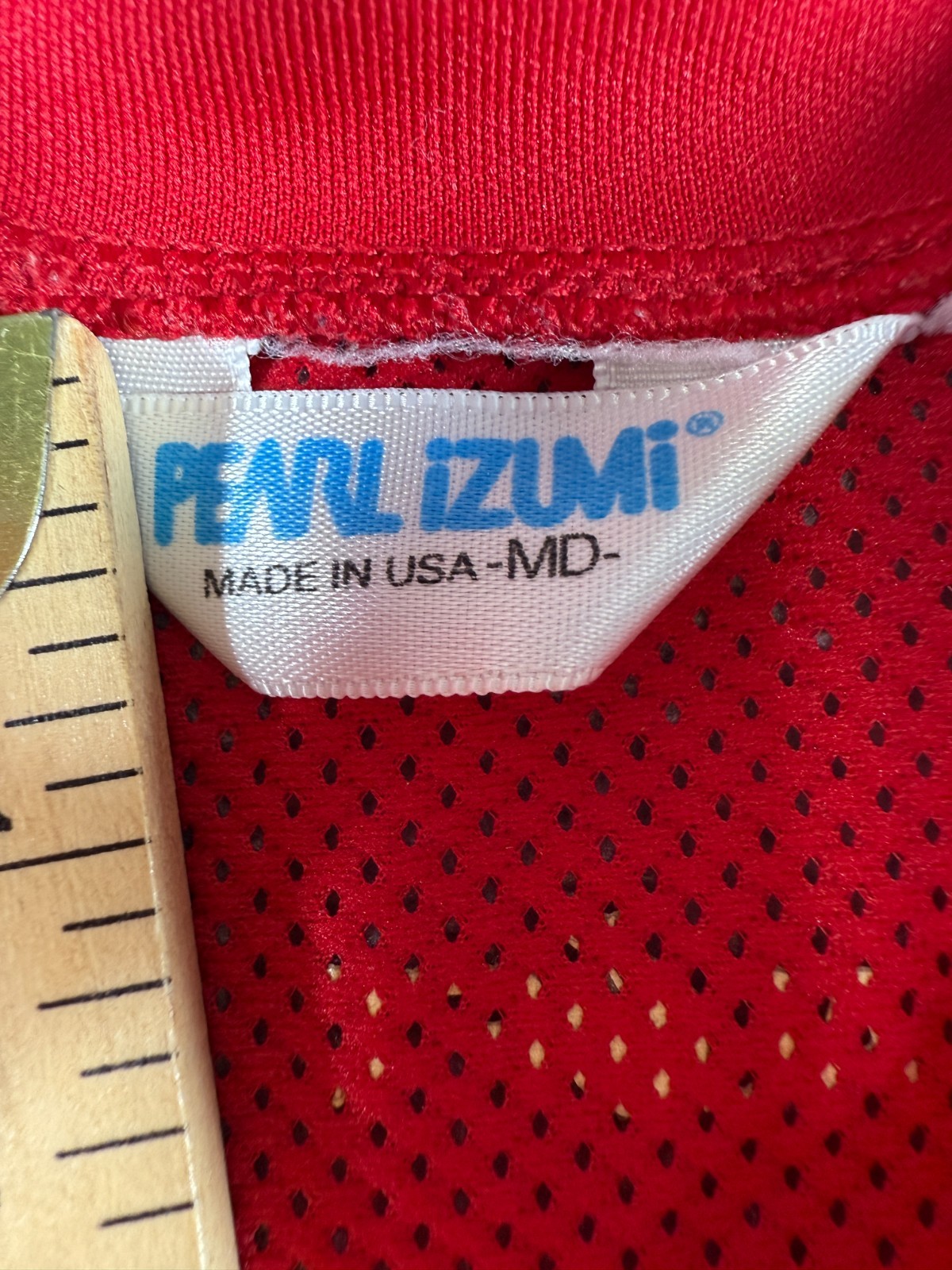 Pearl Izumi Aloft Sleeveless Cycling Jersey Mens Medium 3/4 Zip Red Stretch