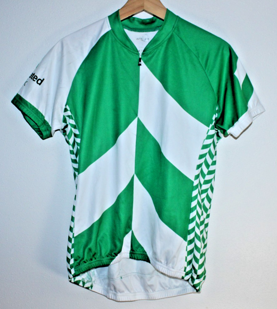 Attack Men’s Cycling Jersey Large Rear Pockets 40″ Chest 22/26″ T2B 30″ Waist CX