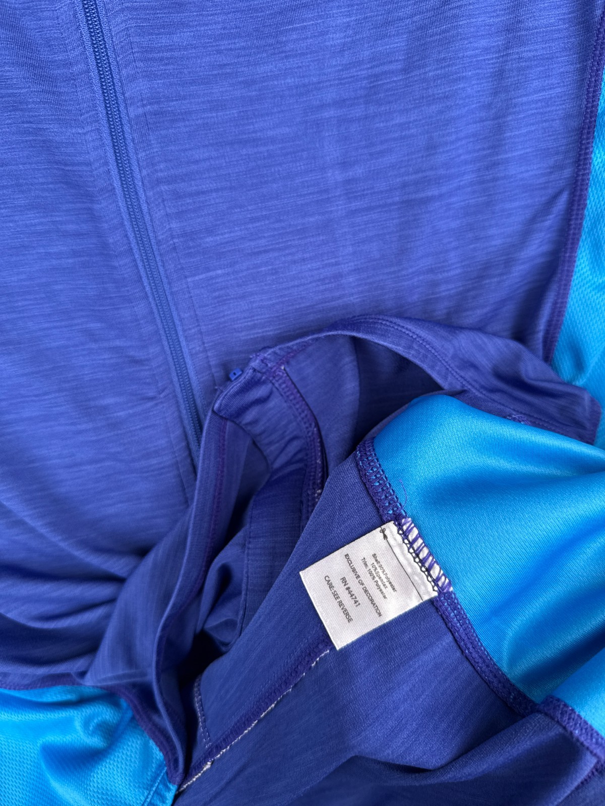 Trayl Cycling Jersey Women Extra Large Blue Tank Sleeveless Full Zip Polyester