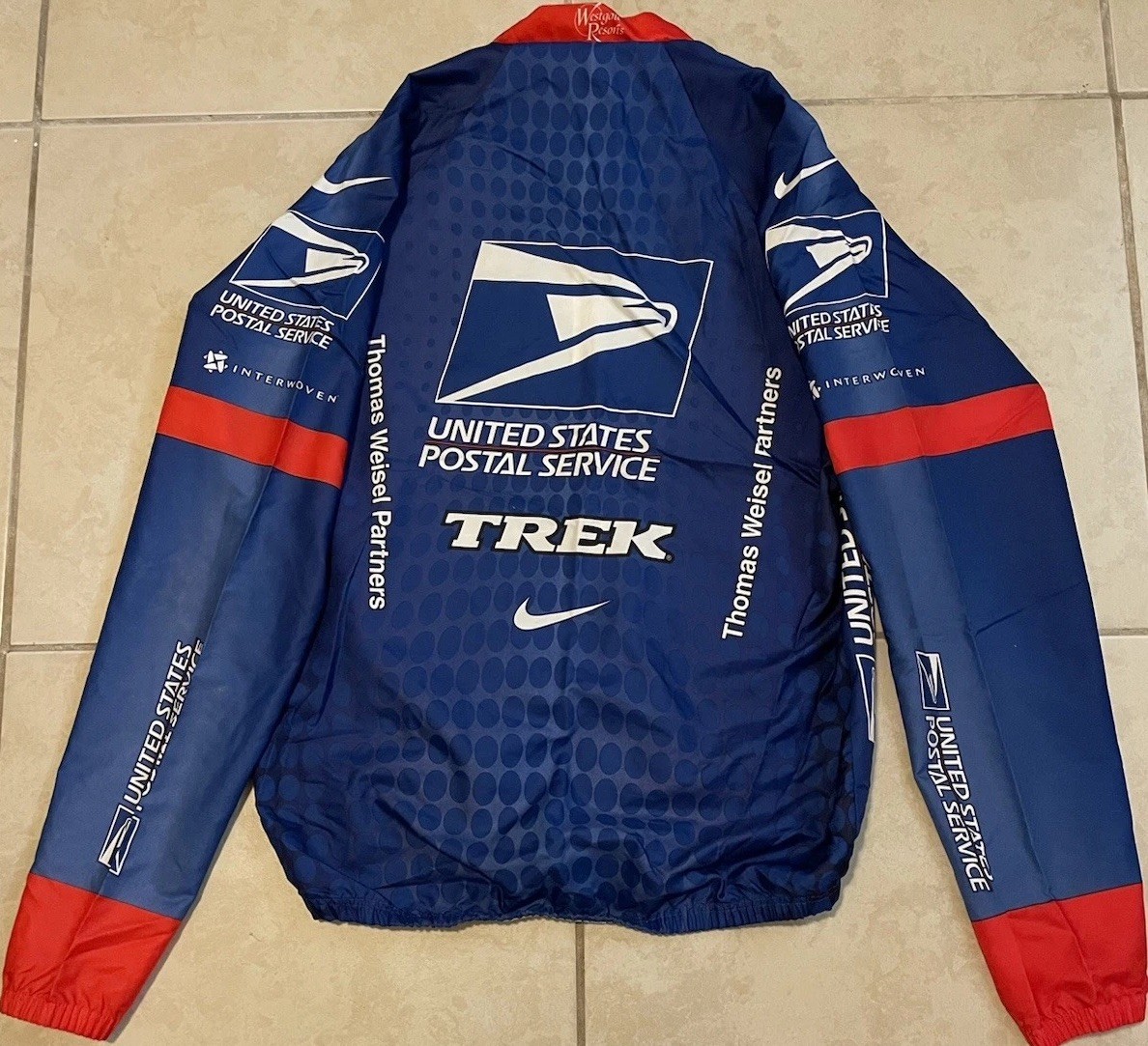 Vtg Nike Trek USPS Cycling Jersey L United States Postal Service Racing 90s