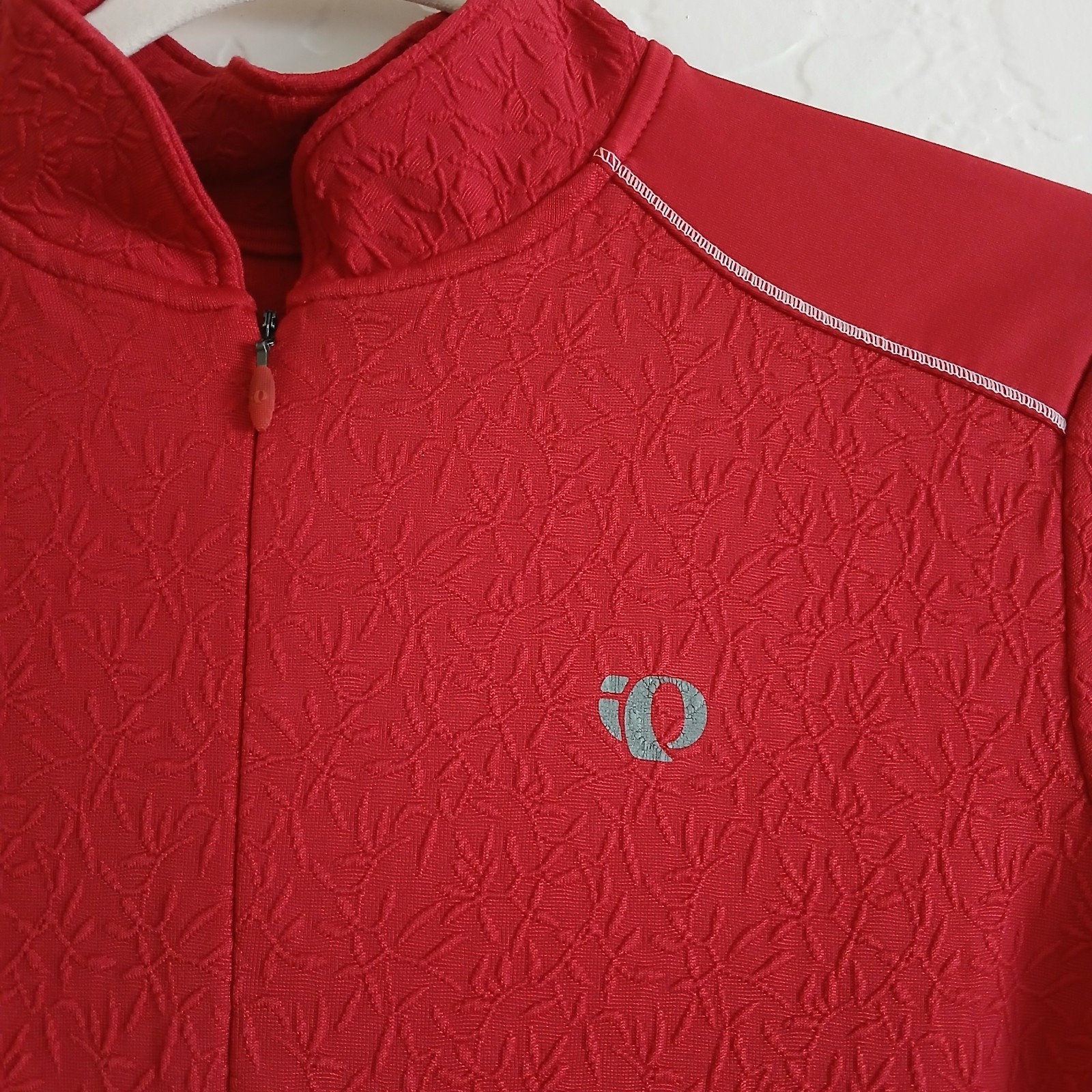 PEARL IZUMI Select Series Half Zip Cycling Jersey Women’s M Red Textured Bike