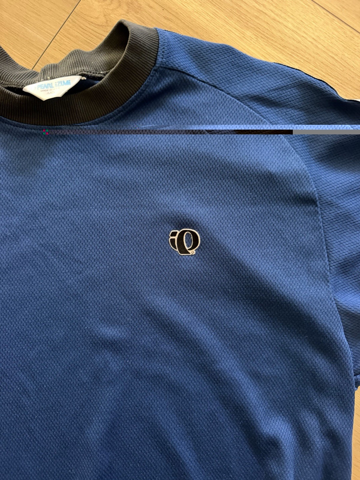vintage pearl izumi shirt medium 90s 00s Mesh Breathable Navy Cycling Tech USA