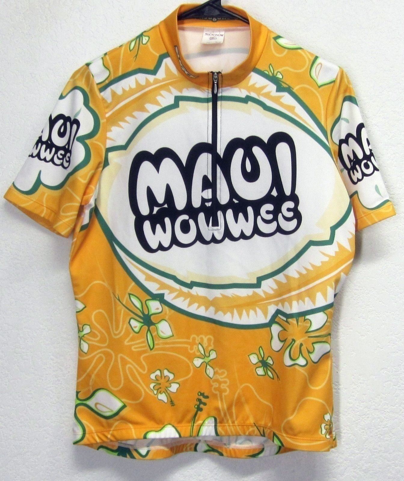 SUGOI WOMEN’S MAUI WOWWEE (M) CYCLING (3) POCKET POLYESTER JERSEY GRAPHIC PRINT