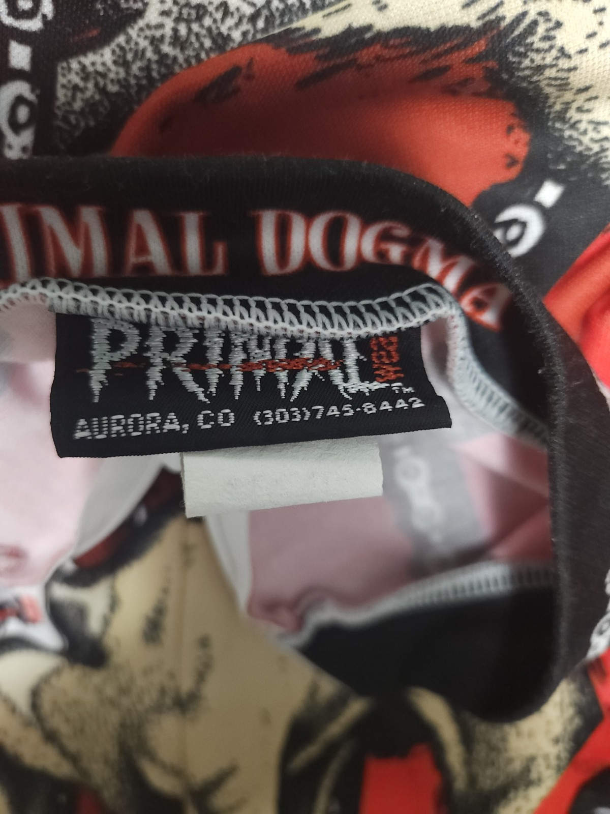 Vintage Primal Dog Red Cycling Jersey Size Medium Made in USA PLS RD DESCRIPTION