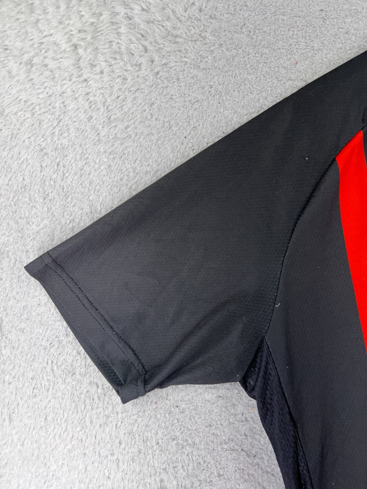 Reehut Cycling Jersey Adult Extra Large Black Red Full Zip 100% Polyester Pocket