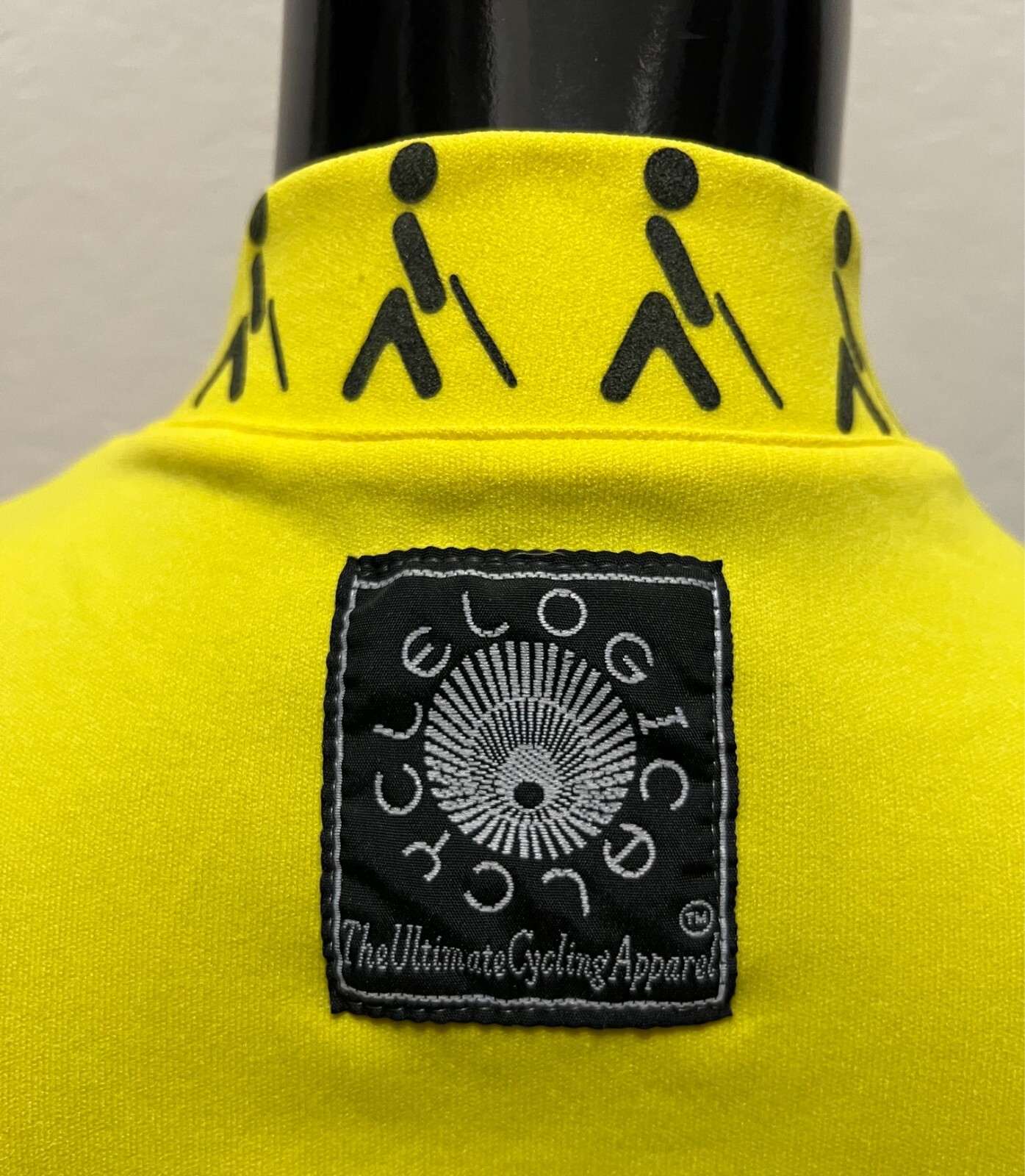 ONCE Yellow, Unisex, CHEST 36″ 1/4 Zipper, Elastic Lower Hem, Cycling Jersey