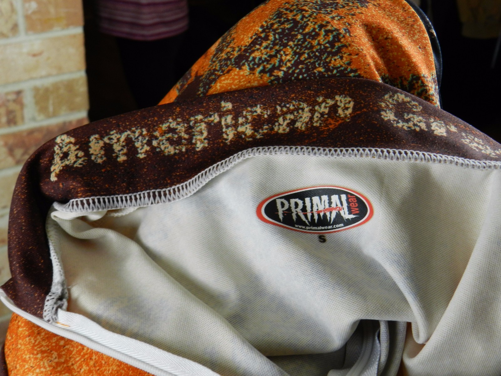 Primal Wear American Graffiti Logo 3/4 Zipper Short Sleeve Cycling Jersey Small
