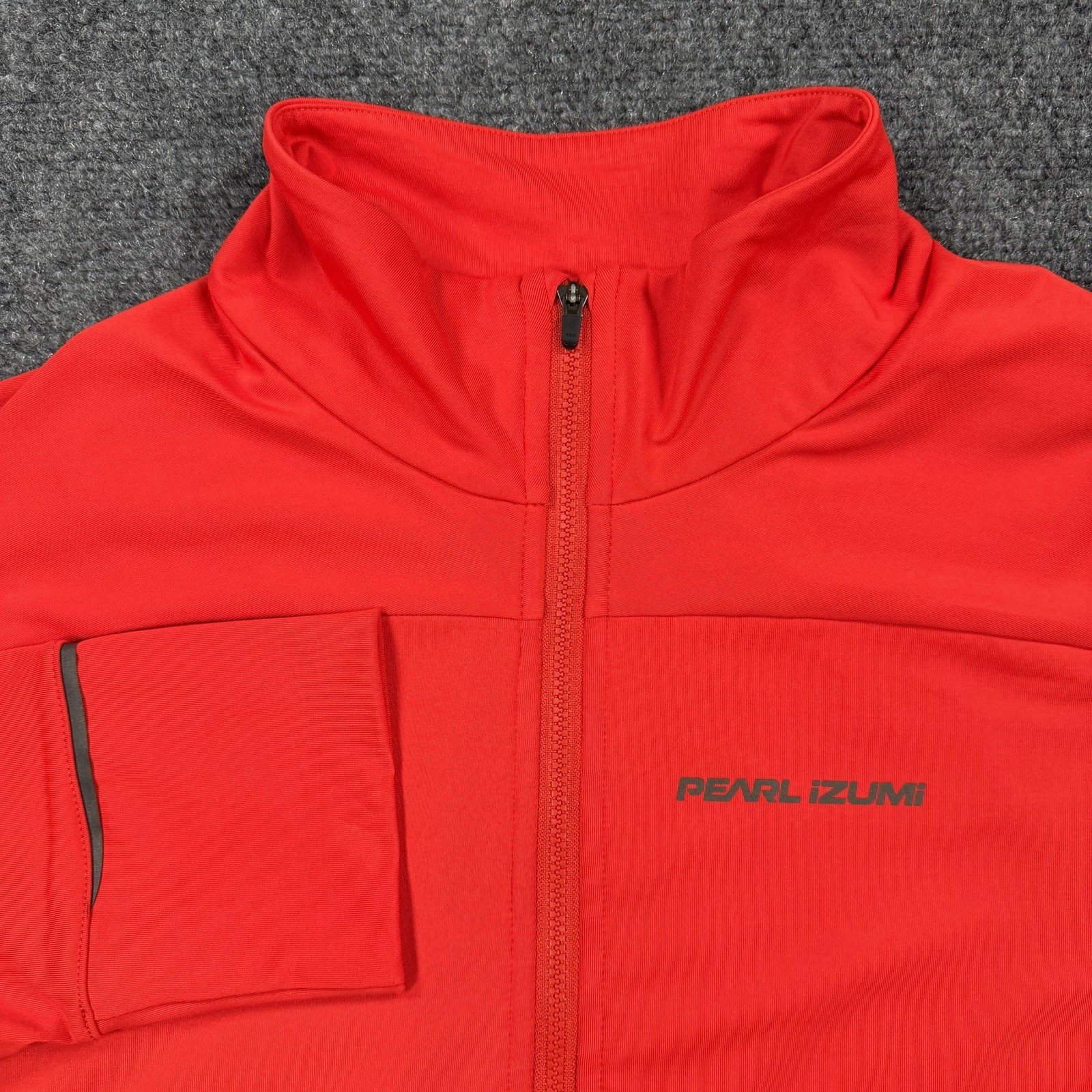Pearl Izumi Men’s XL Cycling Jacket Full Zip Thermal Bike Jersey Coral Orange