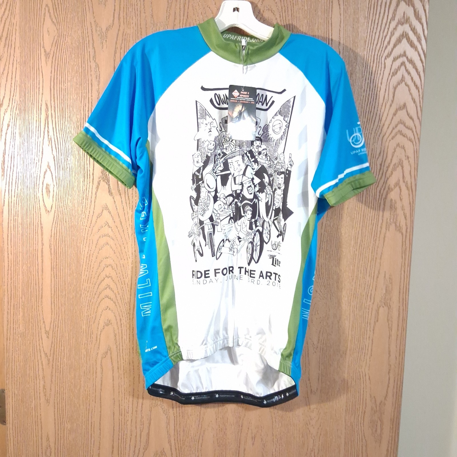 Peak 1 Sports Ride For The Arts Cycling Jersey Women’s Large Full Zip NWT