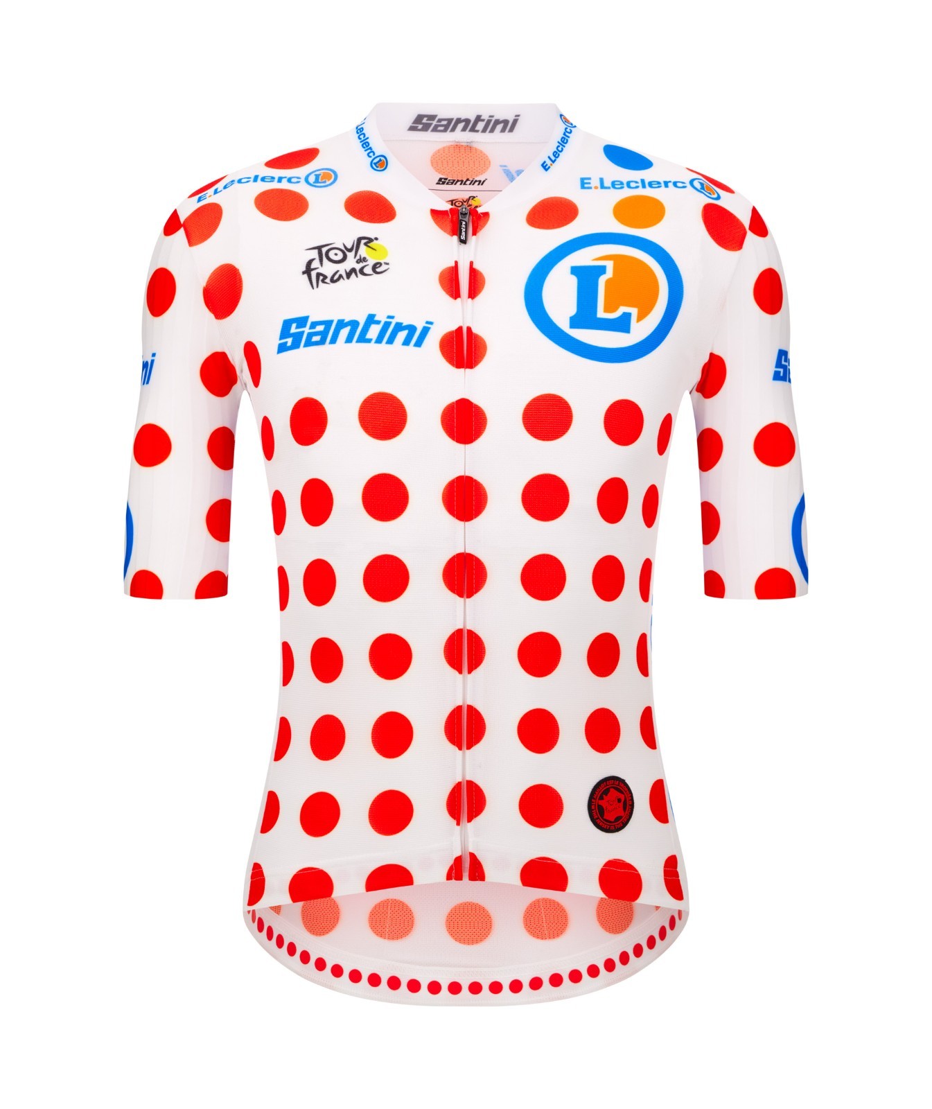 SANTINI TOUR DE FRANCE 2026 OFFICIAL POLKA DOT JERSEY – KING OF THE MOUNTAINS