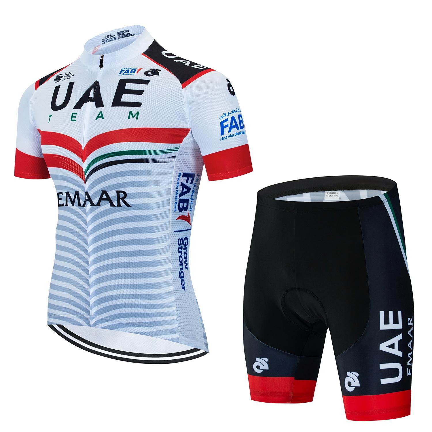 2026 UAE Men’s Cycling Jersey Set MTB Road Bike Bib Shorts Summer Wear