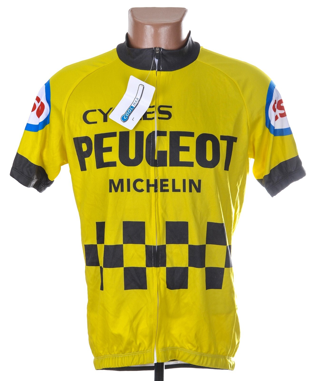 *BNWT* CYCLING VELO SHIRT JERSEY PEUGEOT MICHELIN REISSUE SIZE L ADULT