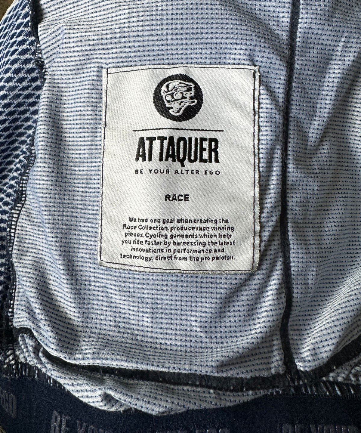 Attaquer Race Cycling Jersey Full Zip | Men’s Med | Navy Blue | Australia Italy