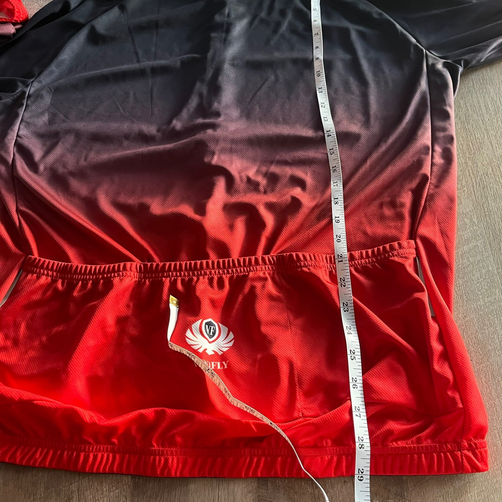 Voofly Athletic Apparel Red and Black Bicycle Cycling Biking Jersey Size 2XL