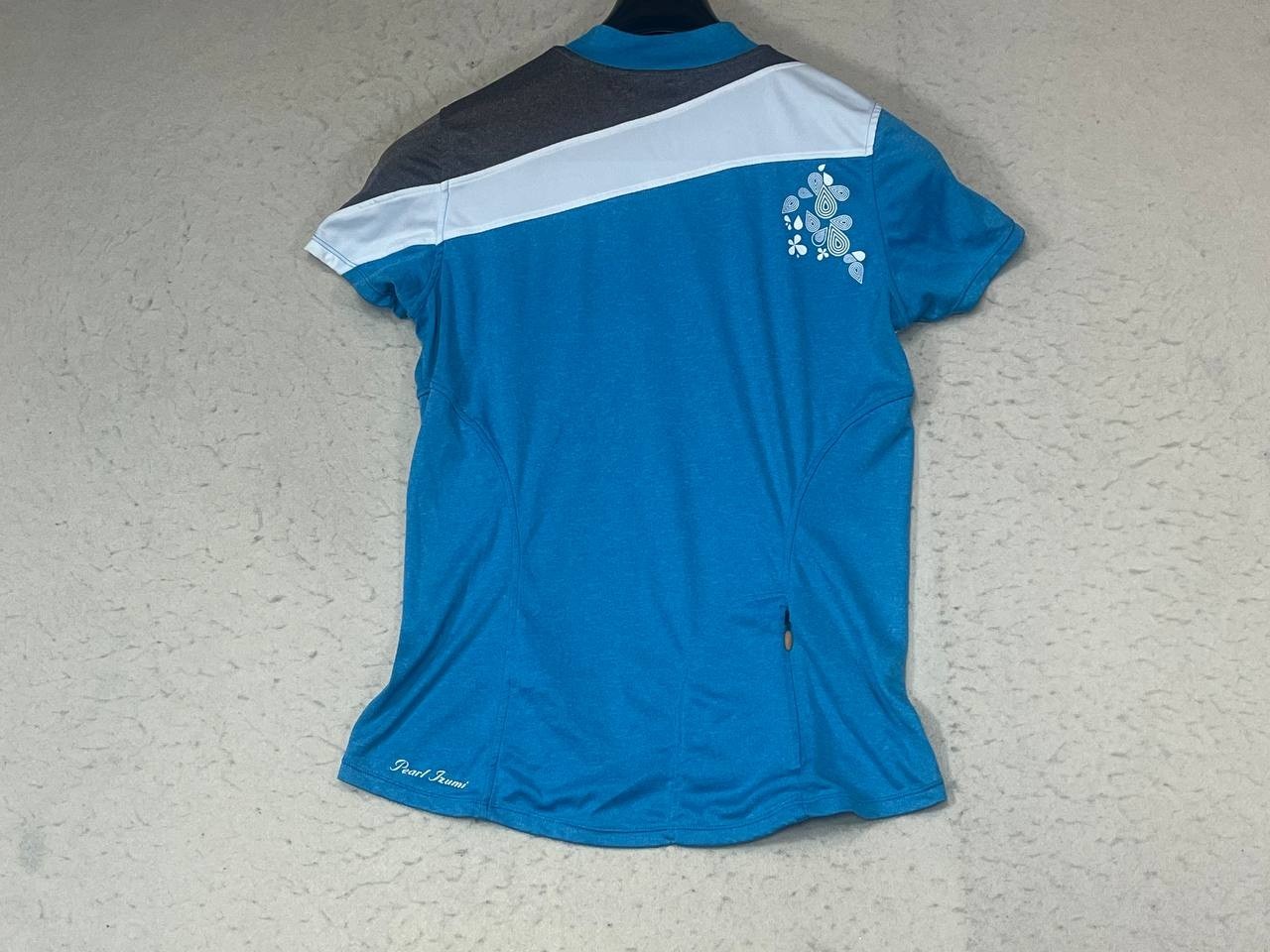 Pearl Izumi Women’s Cycling Jersey Medium Blue Full Zip Lightweight Pockets