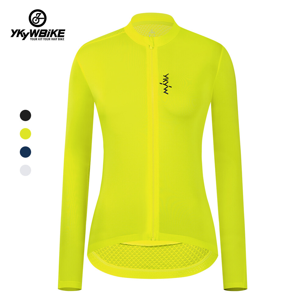 YKYWBIKE Women Cycling Long Sleeve Jersey Road Bike Jersey Outdoor Sport Comfort