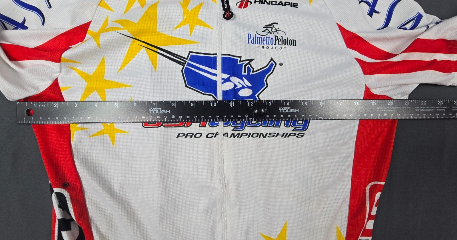 Hincapie Sportswear USA Cycling Pro Championships Jersey Men 2XL White Red Biker