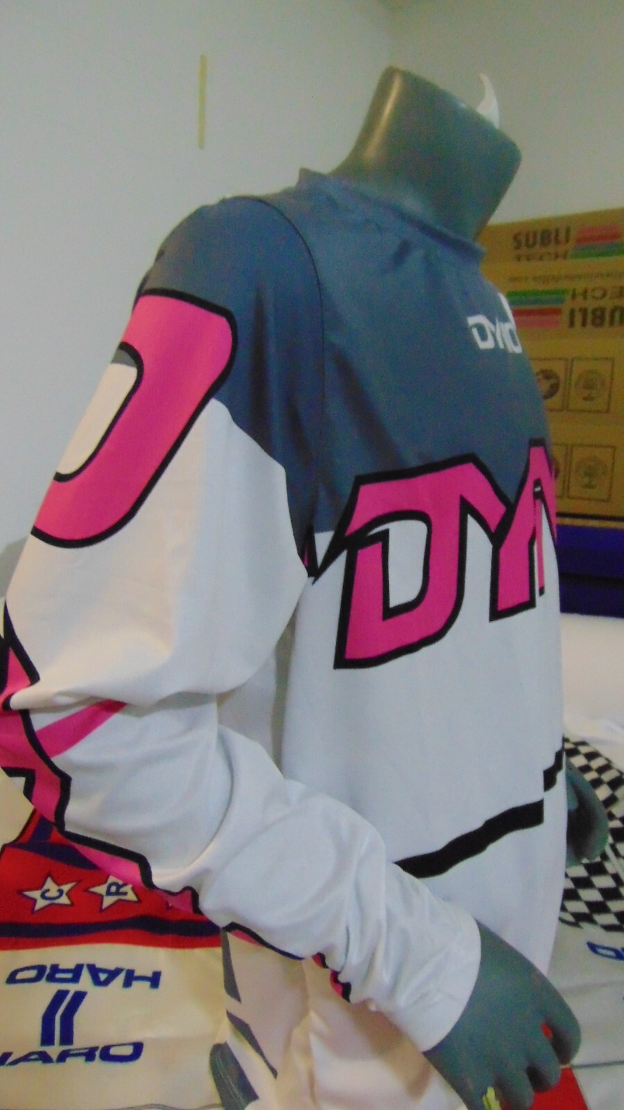 DYNO OLD SCHOOL BMX BIKE JERSEY CLASSIC JERSEY RACE BIKE SHIRT BMX L 80S GREY