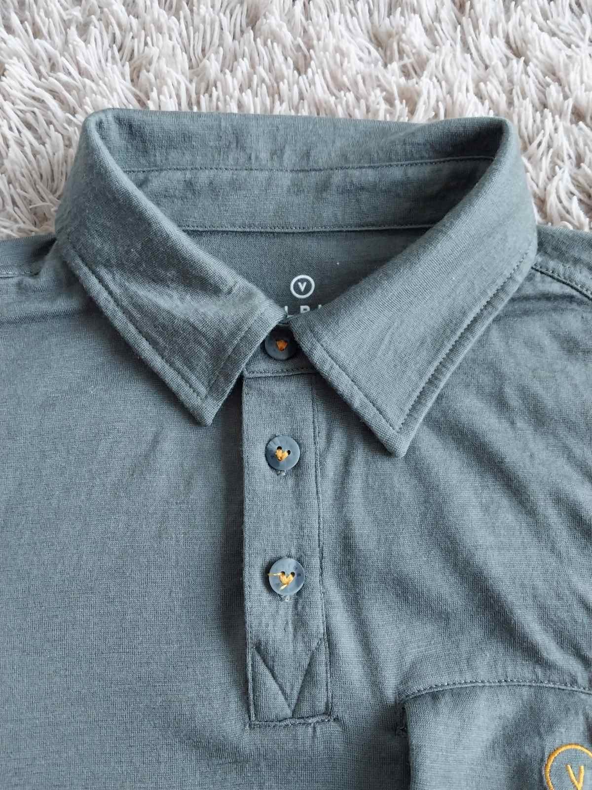 Vulpine Merino Wool Mens Cycling Jersey Polo Short Sleeve Size M