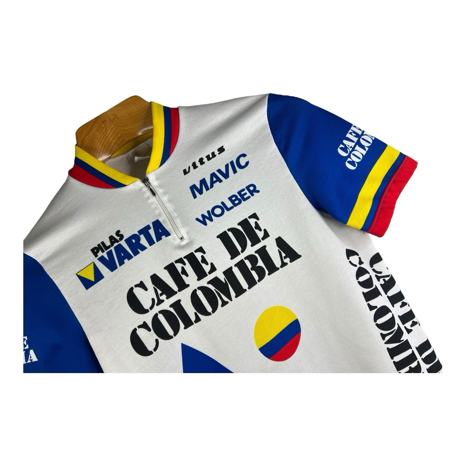 VTG Café de Colombia Cycling Jersey 100% Polyester Made In Italy