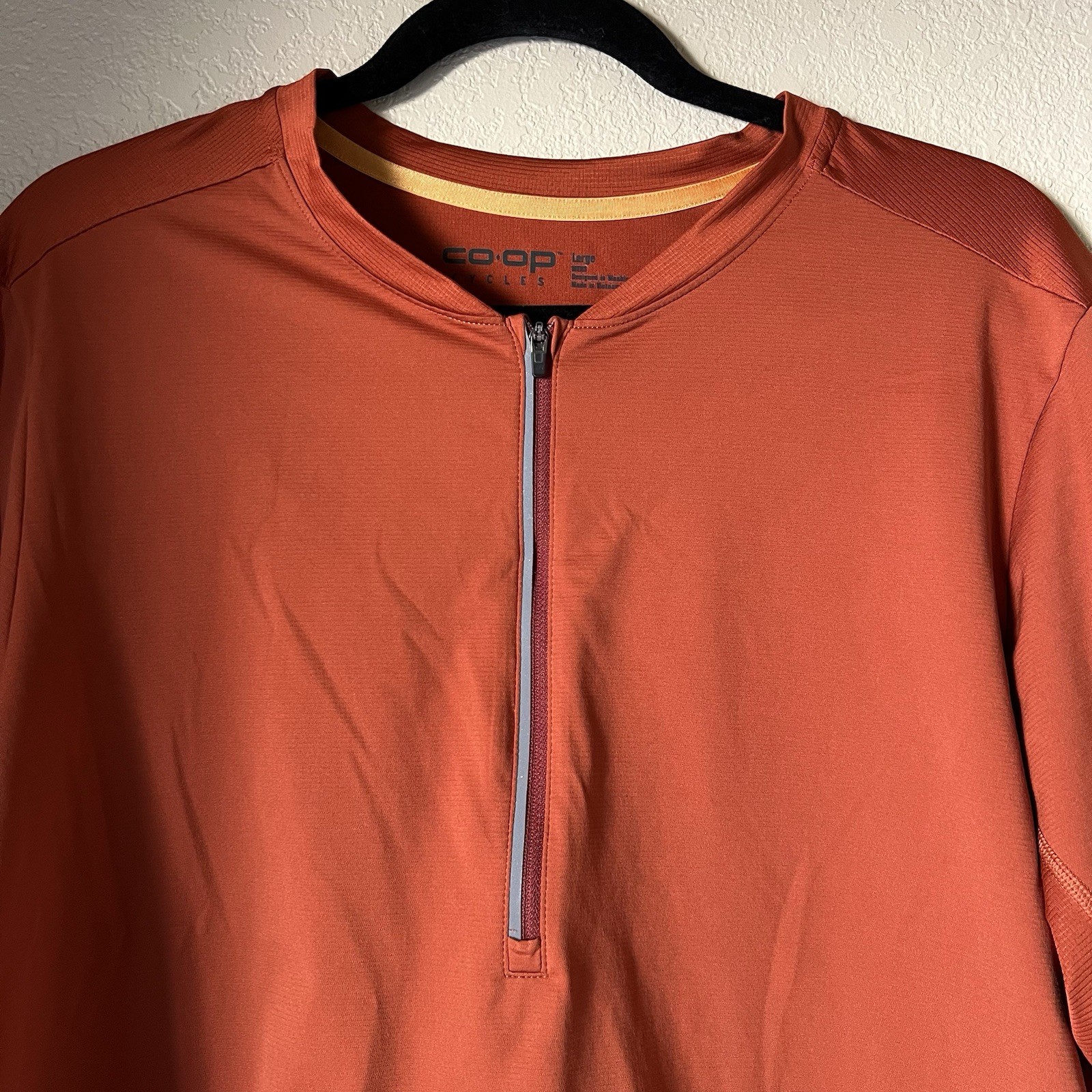 Coop Cycles Reflective Cycling Jersey Large Orange Short Sleeve REI