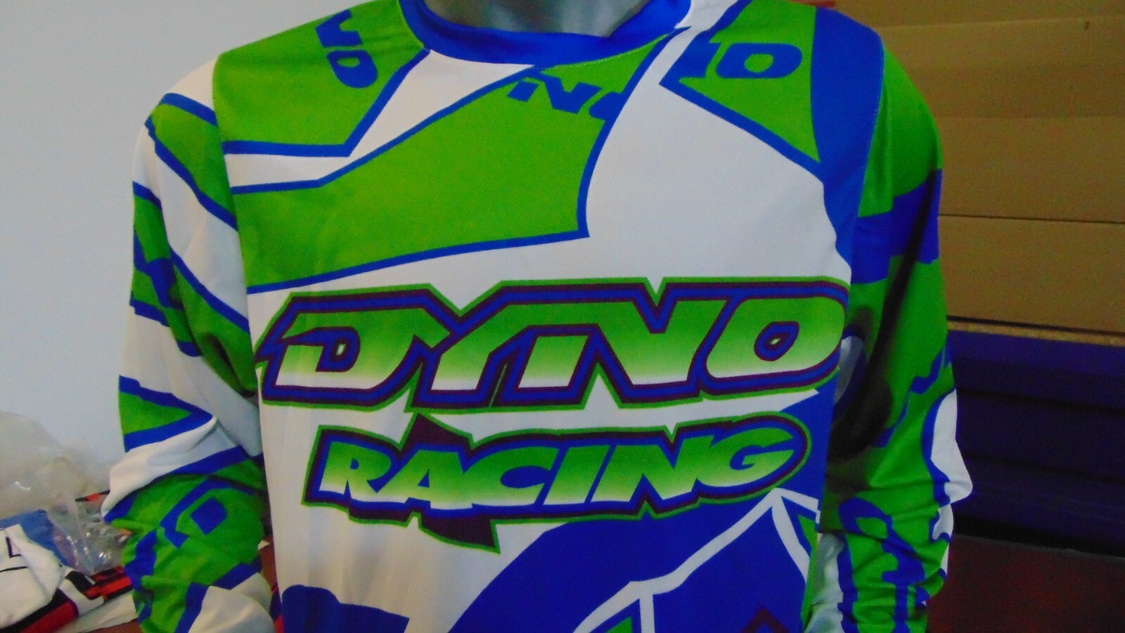DYNO OLD SCHOOL BIKE JERSEY CLASSIC BMX JERSEY RACE BIKE SHIRT BLUE GREEN XL