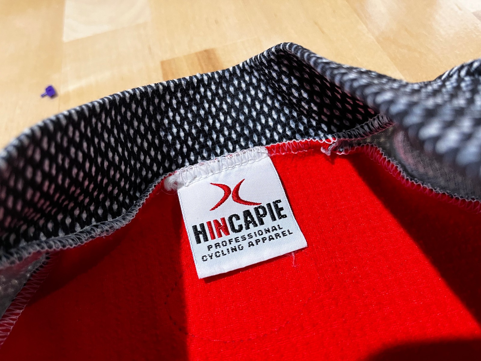Hincapie Sportswear Cycling Jersey Red/Black/White Long Sleeve Full Men’s Sz L