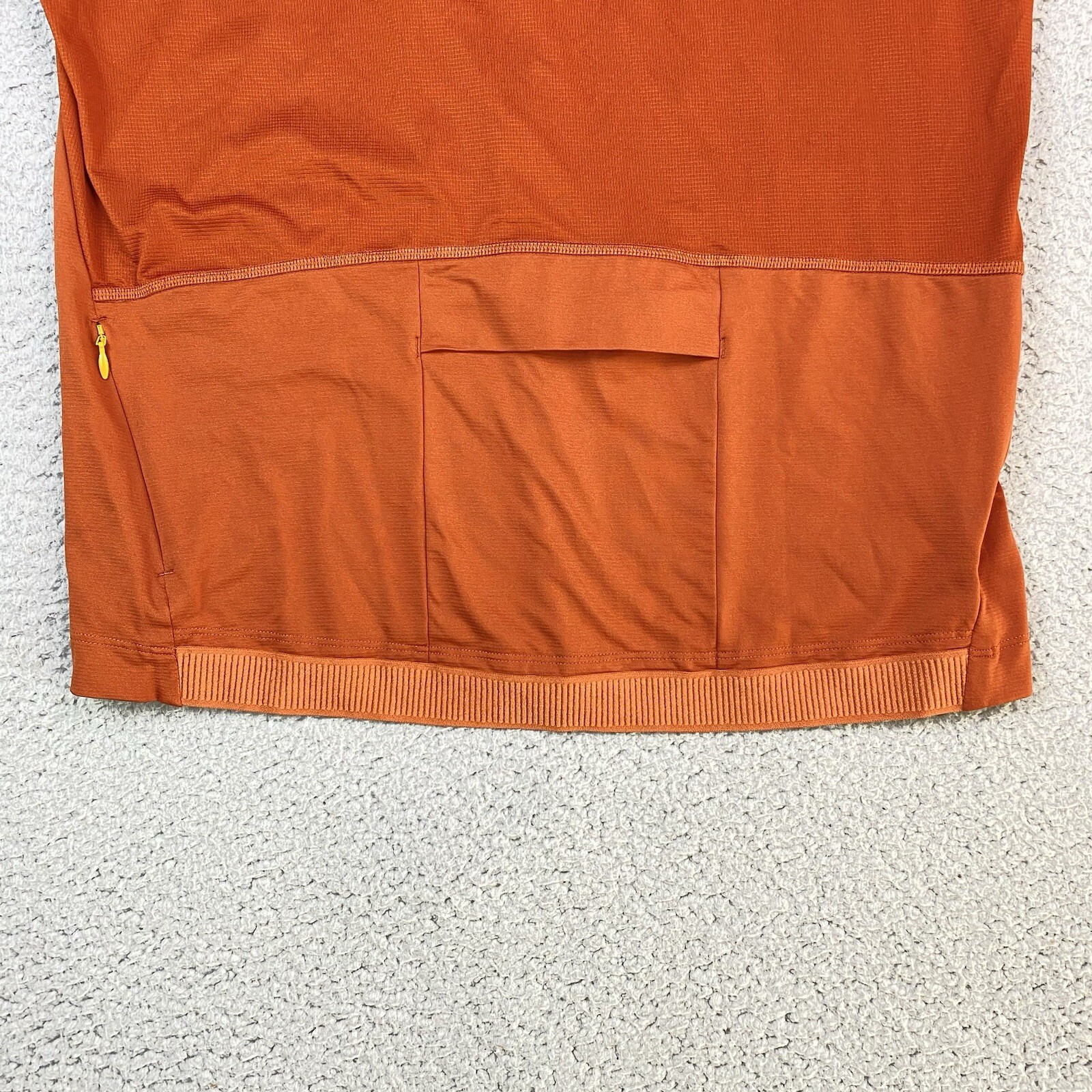 REI Co Op Orange Lightweight Cyling Short Sleeve Jersey Shirt Mens Size M Medium