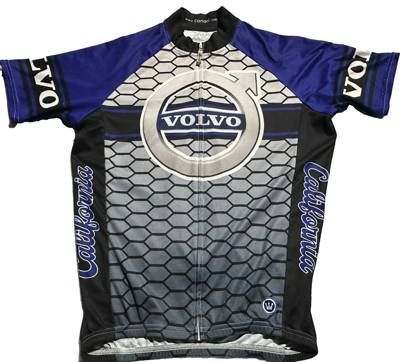 2000’s Volvo Canari Cycling Jersey XL Made In USA Vintage Road Mountain