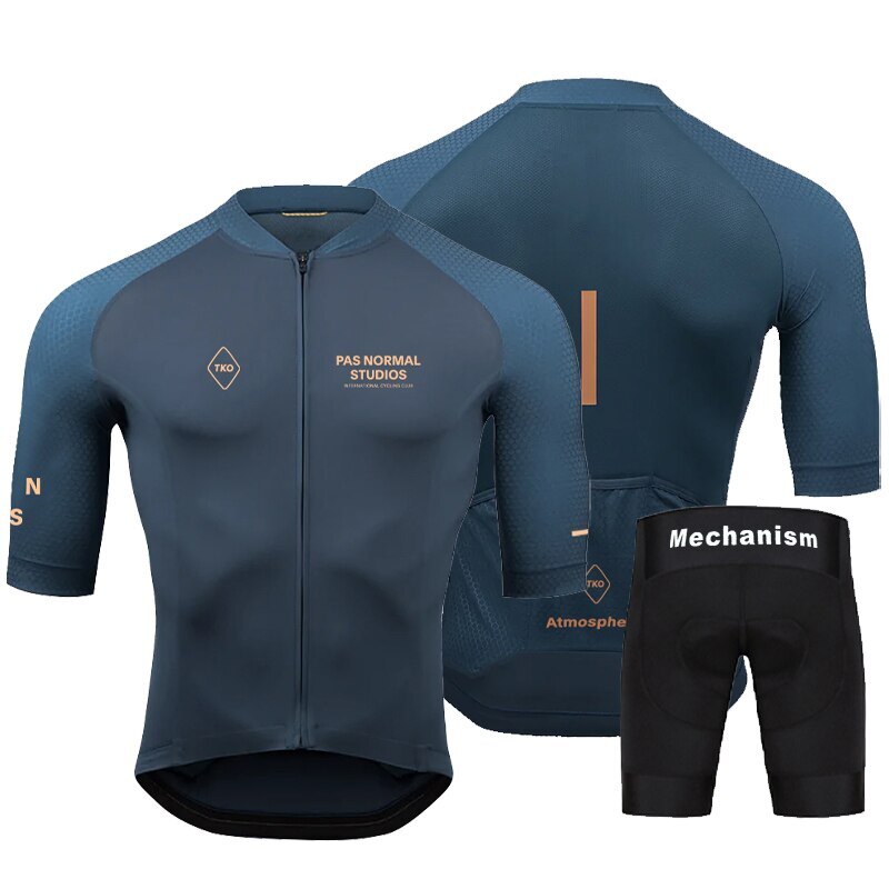 Men Summer Short Sleeve Cycling Jersey Set MTB Bicycle Wear Breathable
