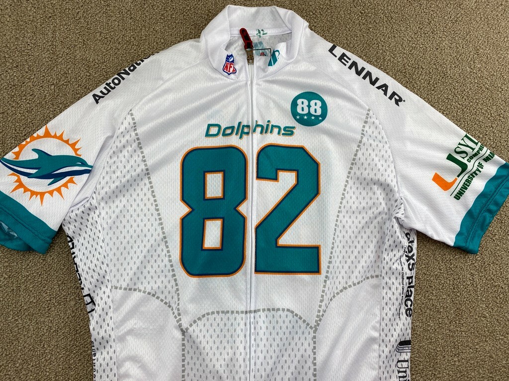 Mimai Dolphins Cycling Challenge Jersey Uniform Hincapie M Football White