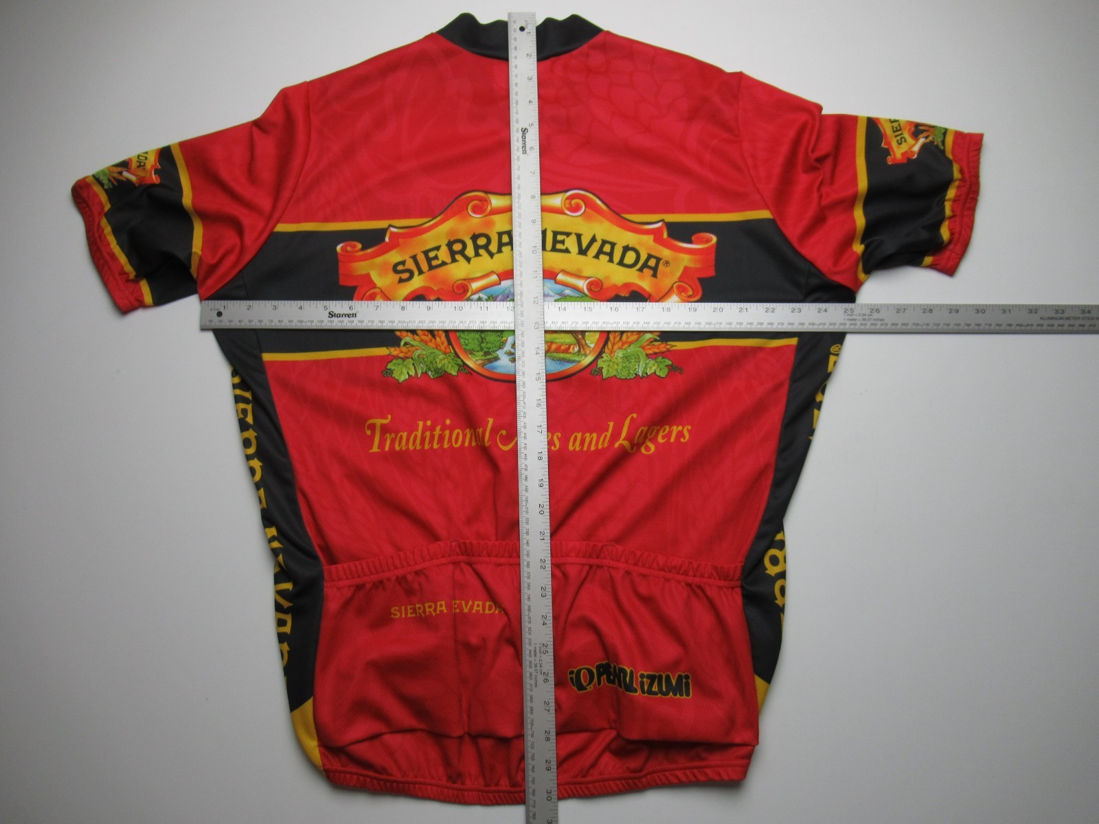 Vtg Pearl Izumi Sierra Nevada Beer Cycling Jersey Red Mens XL / FREE SHIP