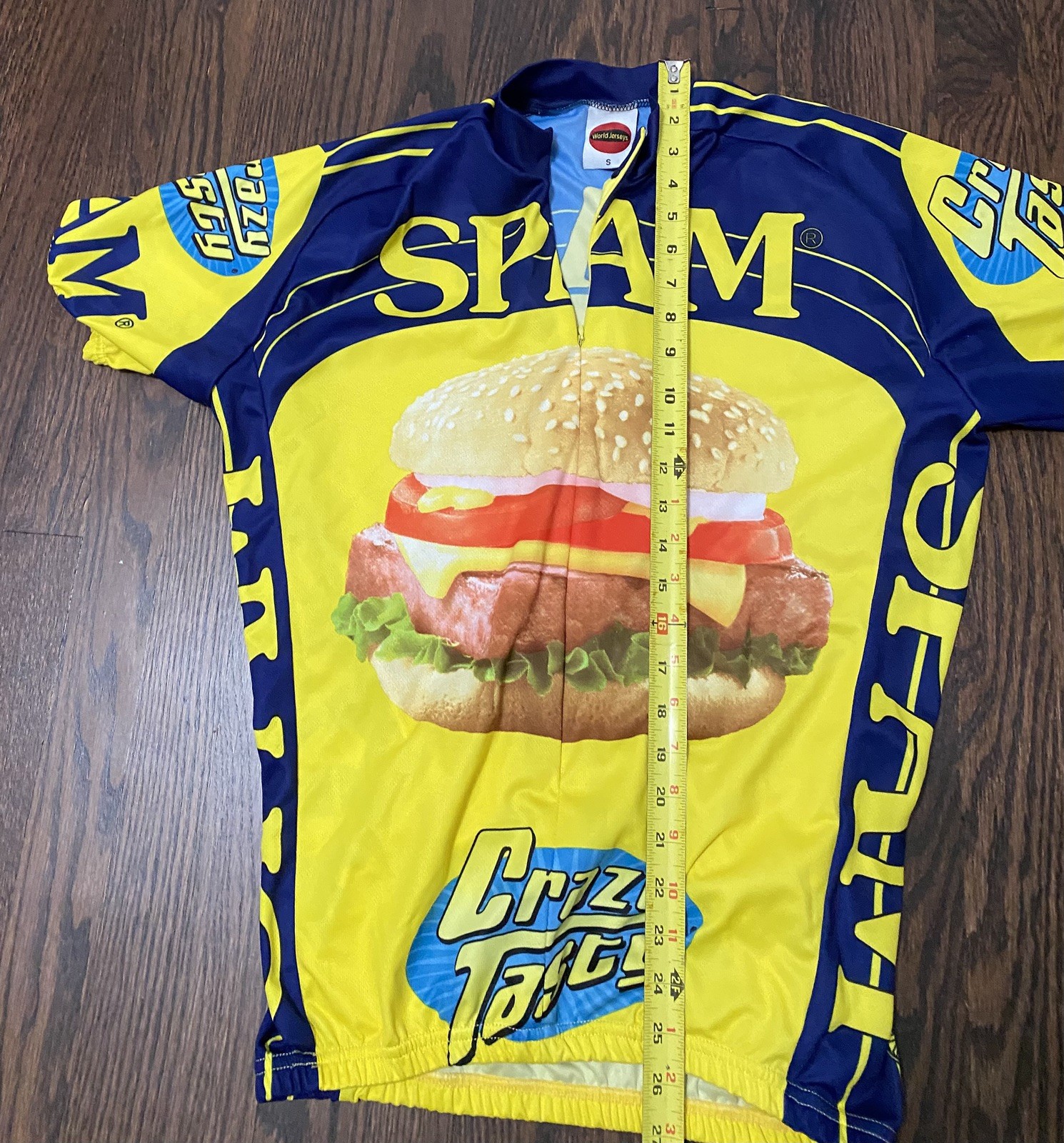 SPAM Tasty Bike Cycling Jersey Unisex Size Small, Collectible Jersey
