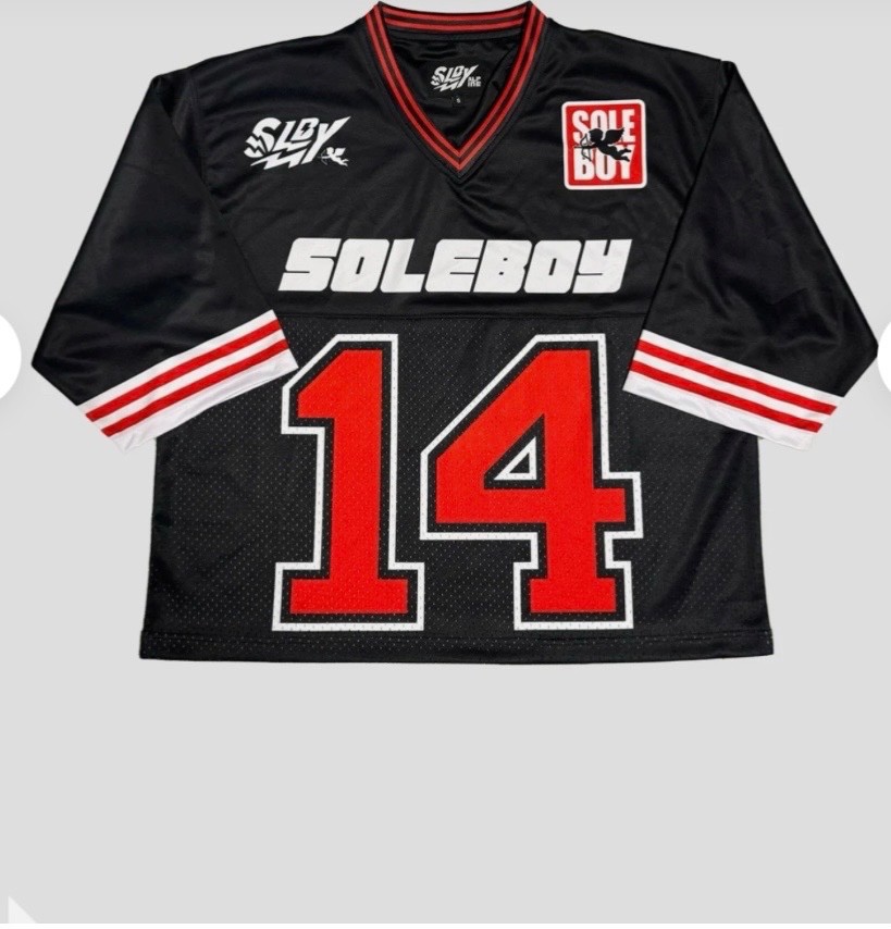 soleboy jersey (Black) Small 100% Nylon Excellent