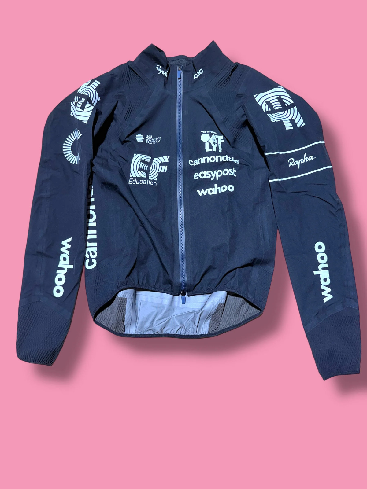 Womens Pro Team Lightweight Goretex Rain Jacket |Rapha |EF Education First|Cycli