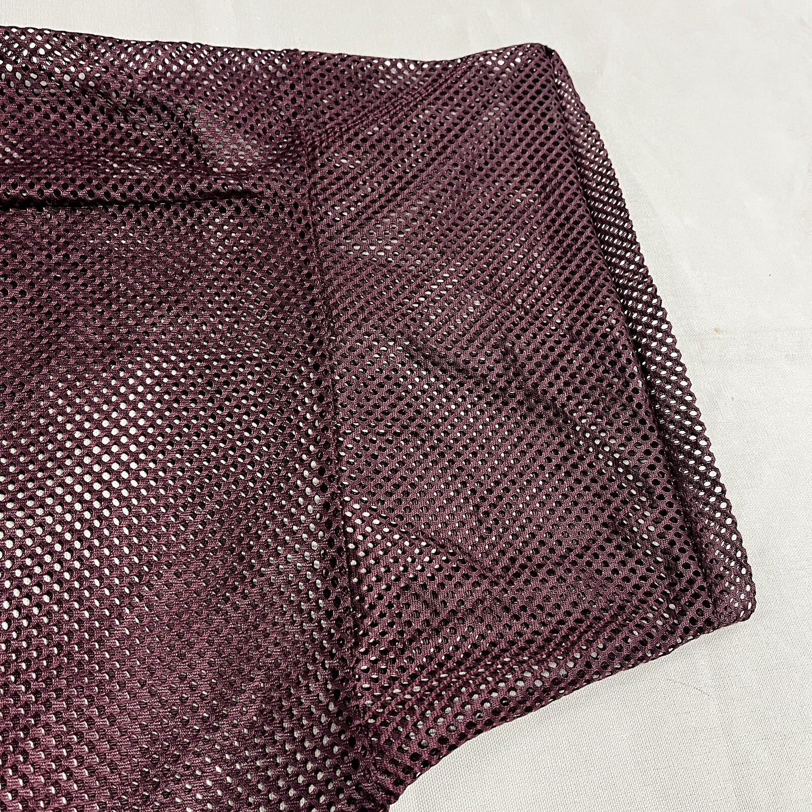 Vintage 90’s Bike Sports Jersey Maroon Net Fabric Sz L/XL