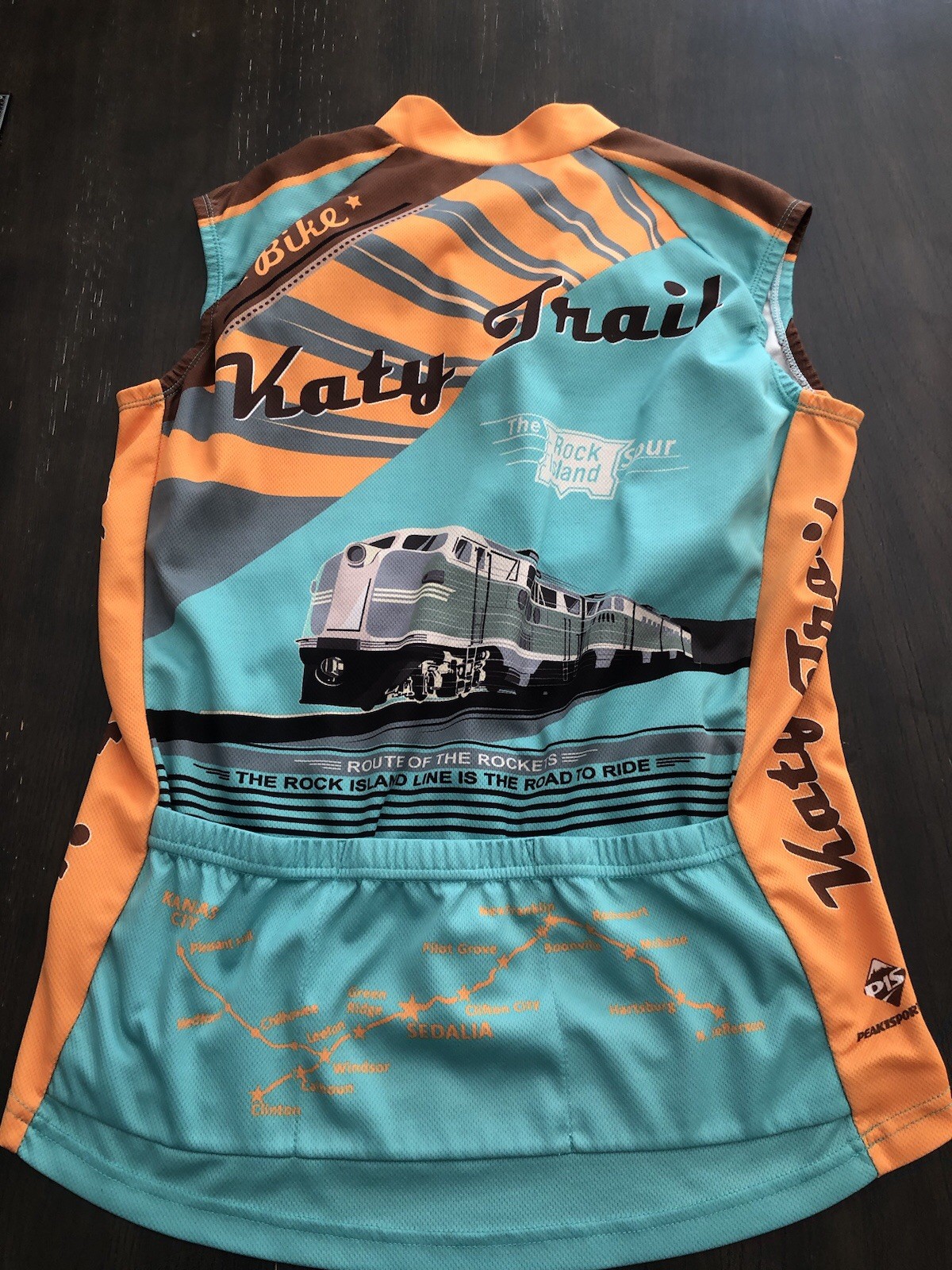 Peak 1 Sports Size L Women’s Cycling Shirt Top Katy Trail State Park