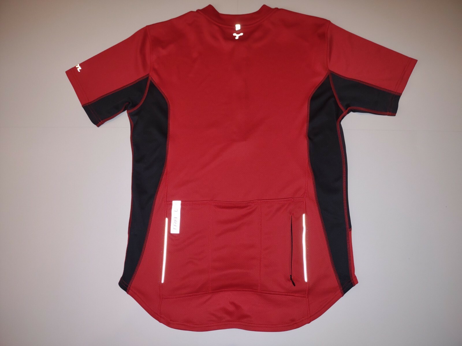 TRAYL Mountain Bike Cycling Jersey Men’s Size L Large Red/Black Shirt Biking