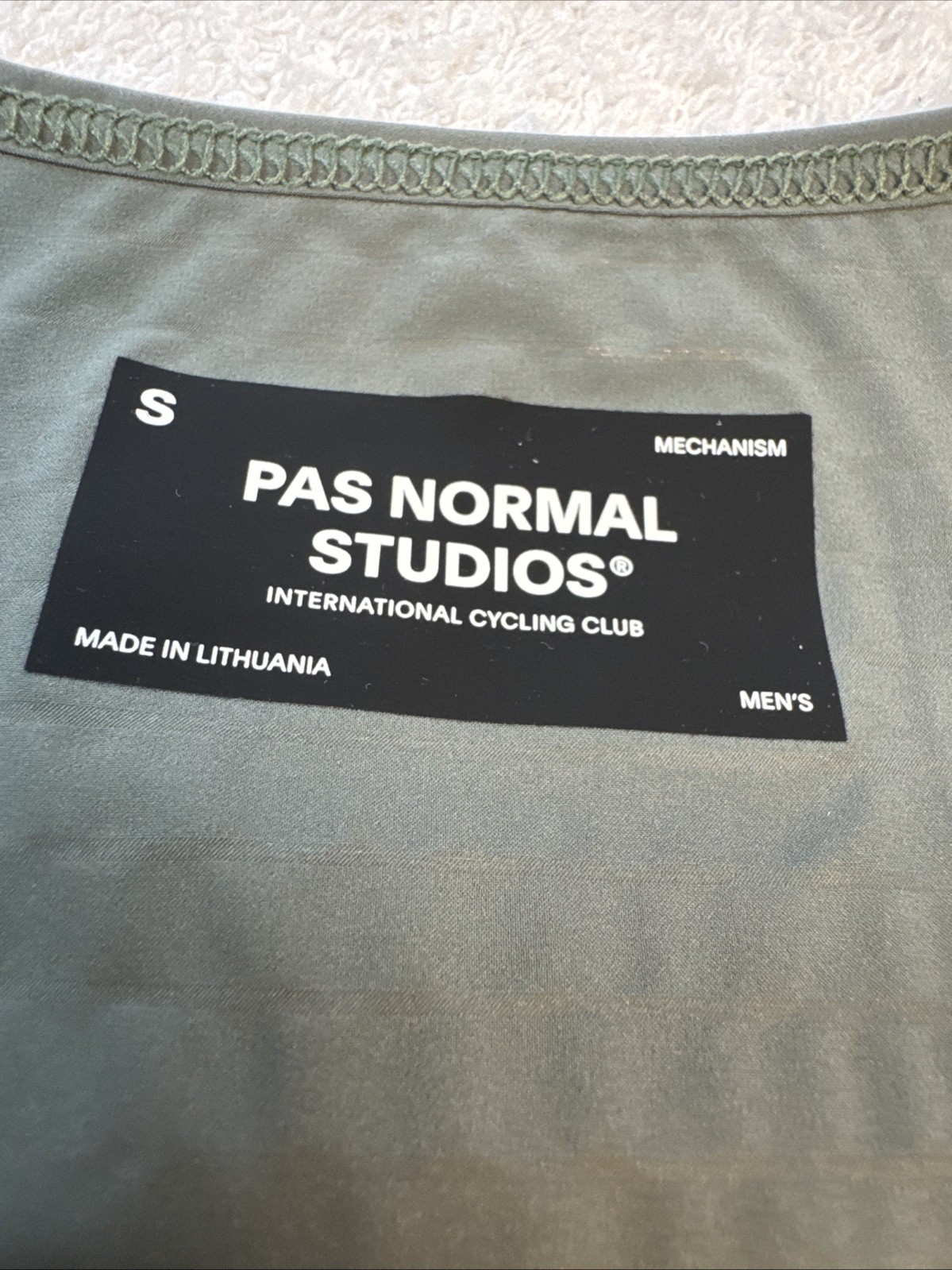 MEN’S PAS MECHANISM PRO JERSEY – GREY MOSS SIZE SMALL🍍
