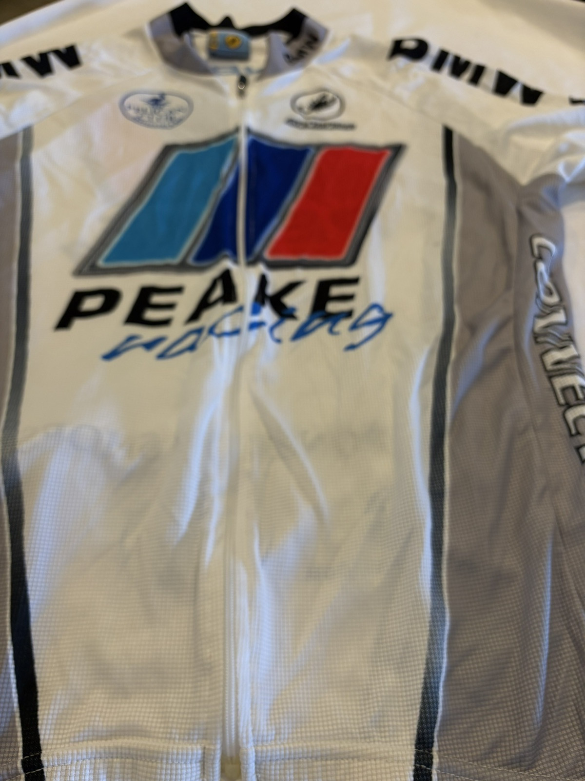 Sqaudra Cycling Jersey Adult XL Full Zip Peake Racing Polyester BMW Made In USA