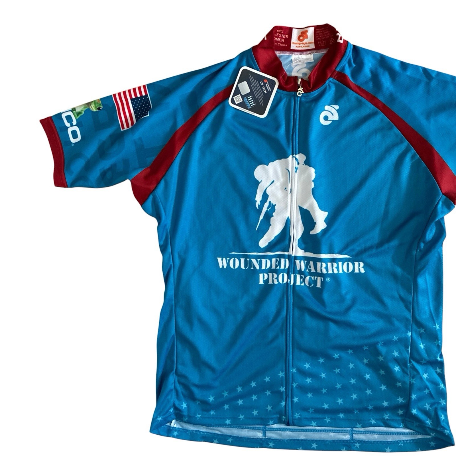 Champion System Women’s Size 3XL Wounded Warrior Project Zip Cycling Jersey New
