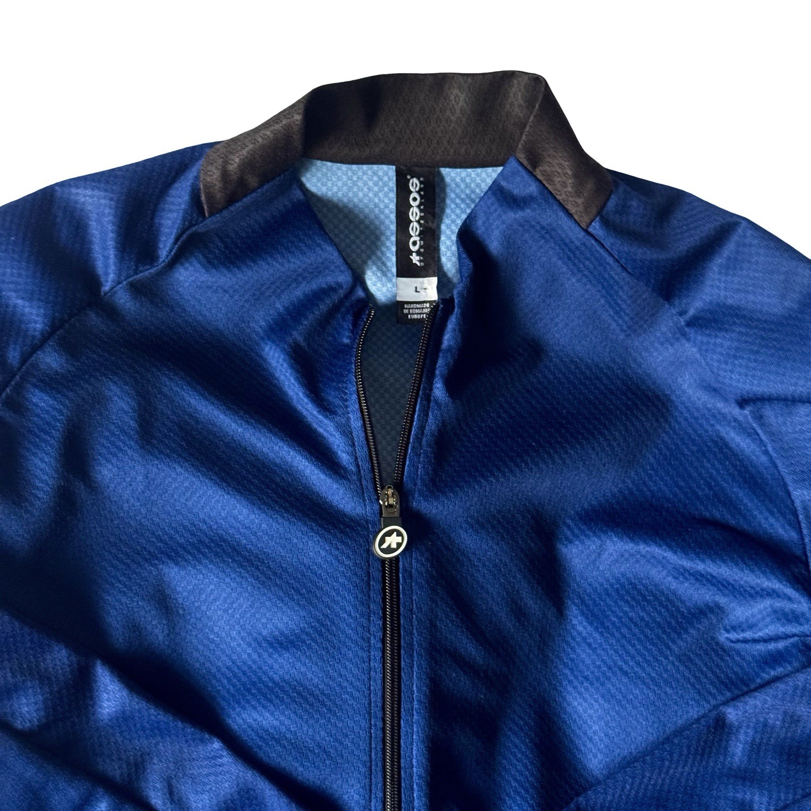 ASSOS Women’s UMA GT Cycling Jacket Blue Lightweight Windproof Full Zip Size L