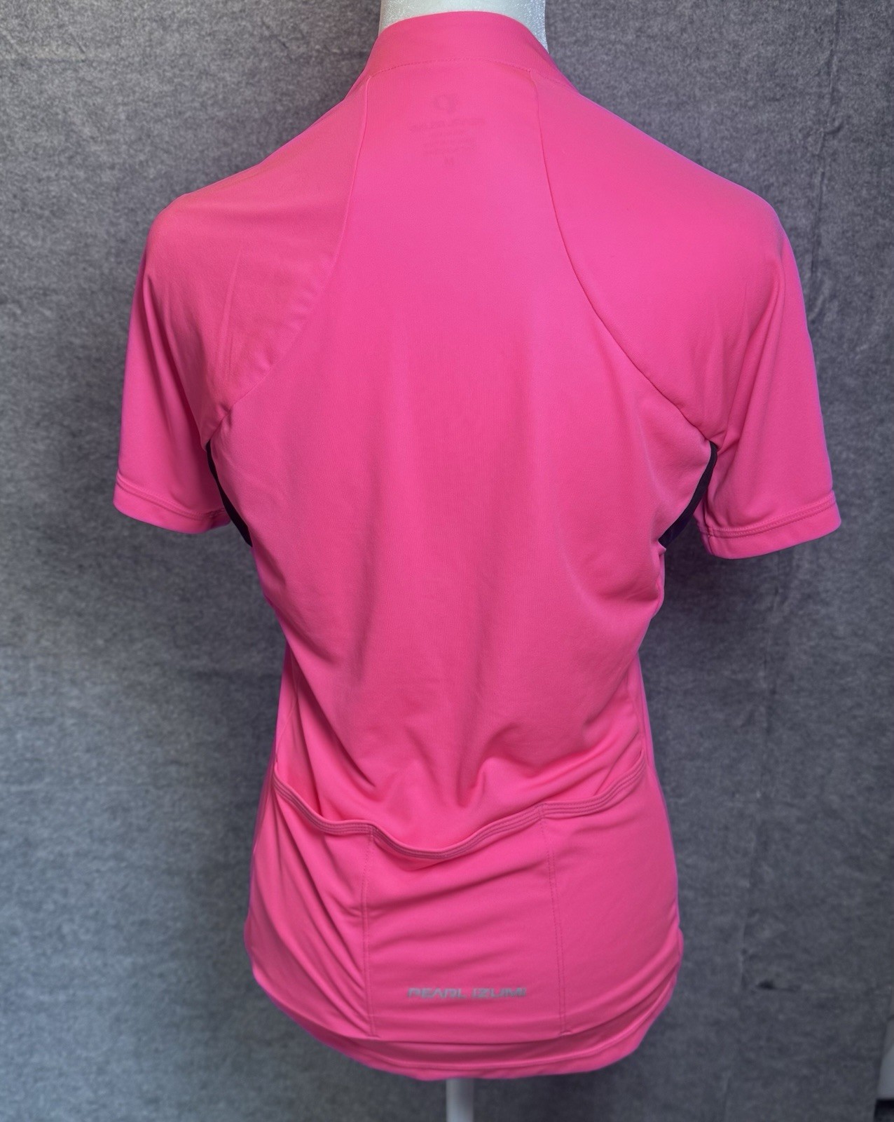 Pearl Izumi Cycling Jersey Womens Medium Pink Full Zip Short Sleeve 3 Pockets