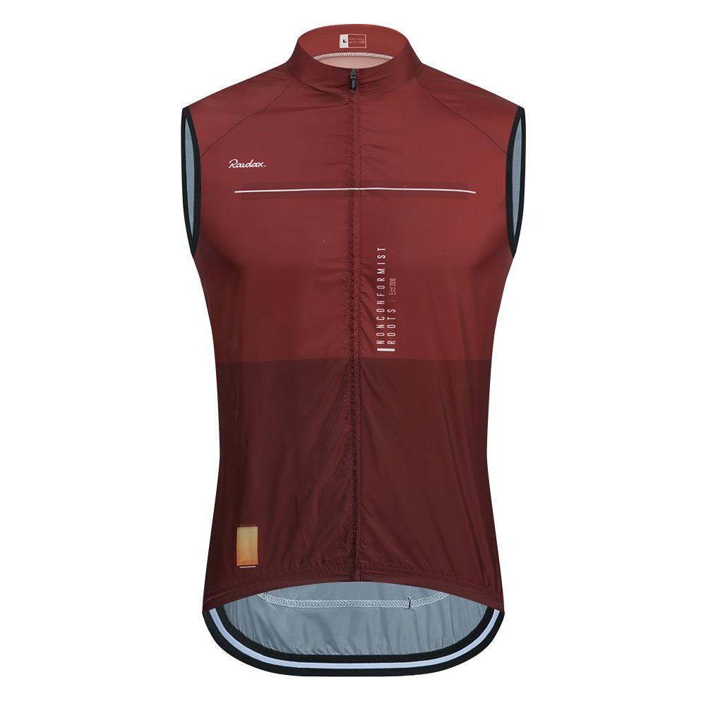 Men Raudax Sleeveless Cycling Vest Mesh Windproof Ciclismo Gilet Jersey