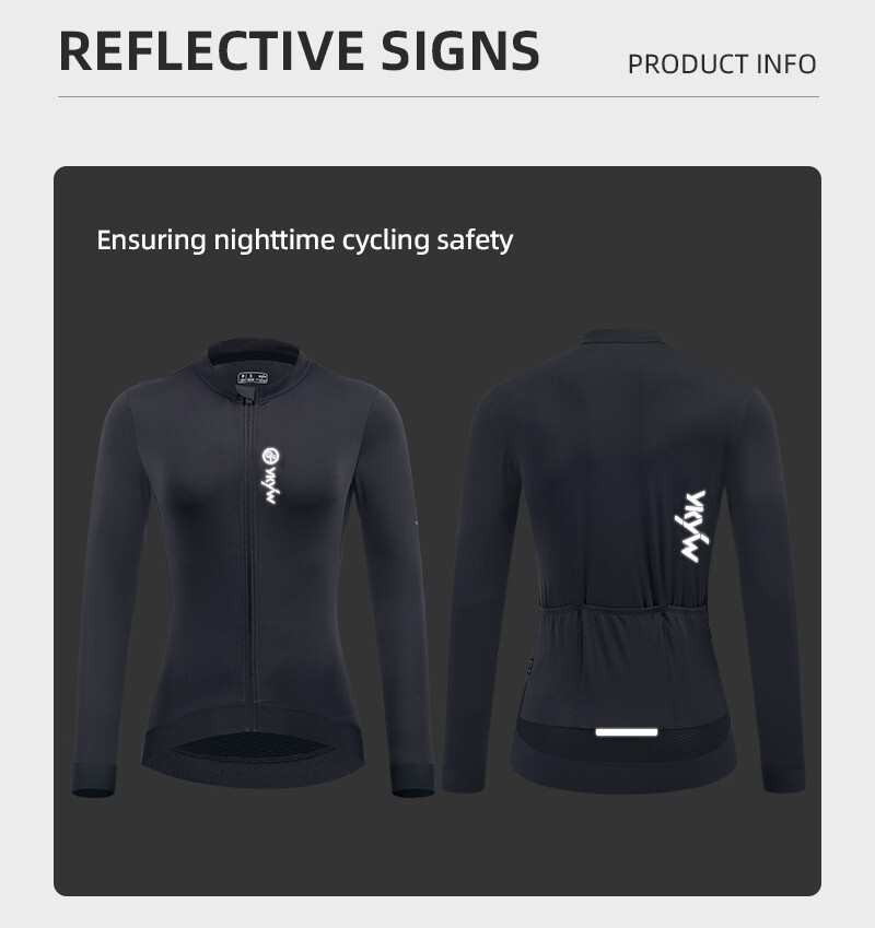 YKYWBIKE 2025 Women Cycling Jersey Tops Road Bike Long Sleeve Shirt Breathable