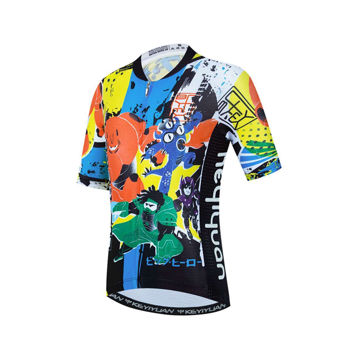 Girls Boys Cycling Jersey Short Sleeve Youth Kids Bike Bicycle Jersey Reflective