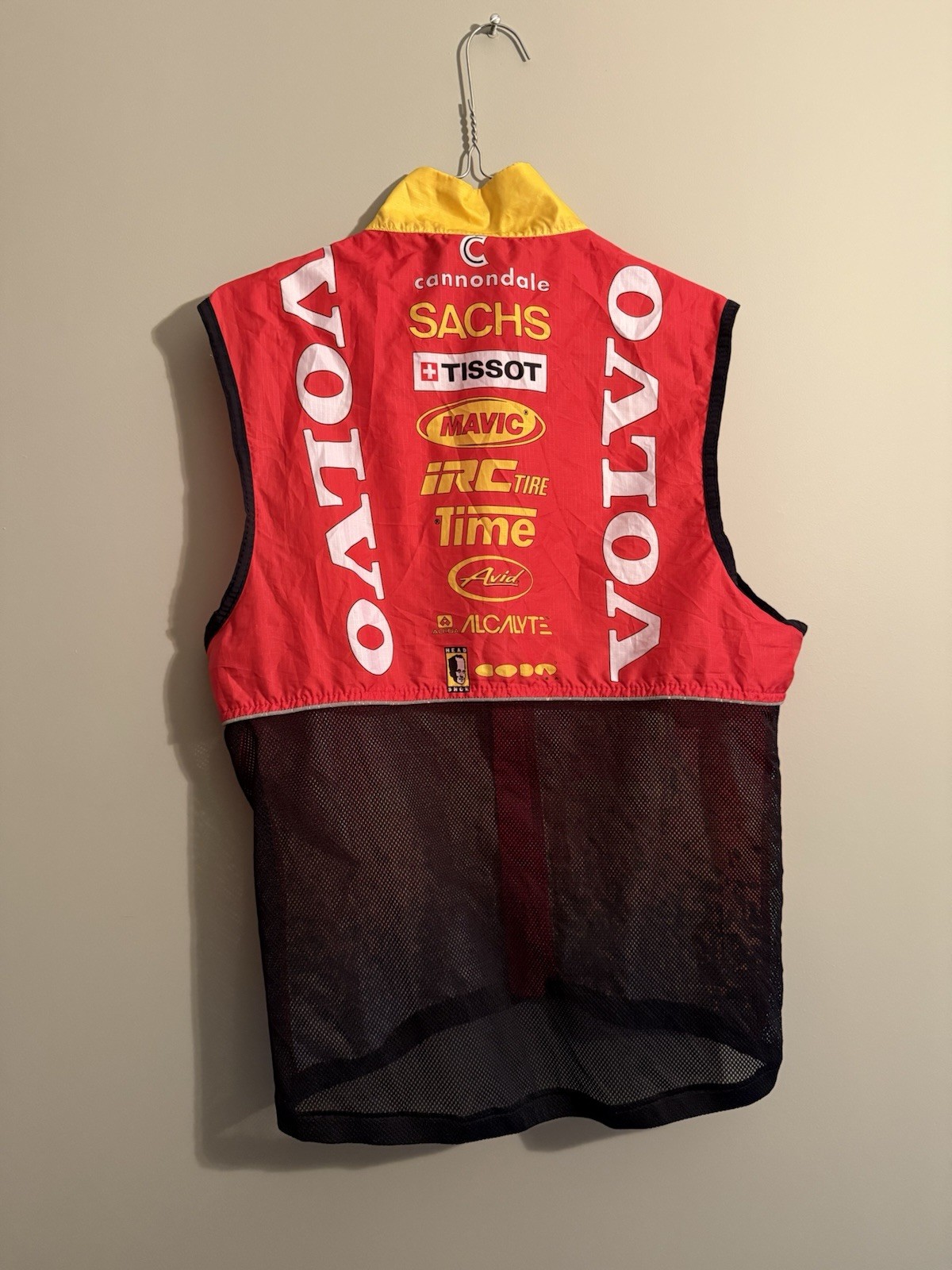 Volvo Cannondale Vintage Cycling Vest Size Small, USA Made