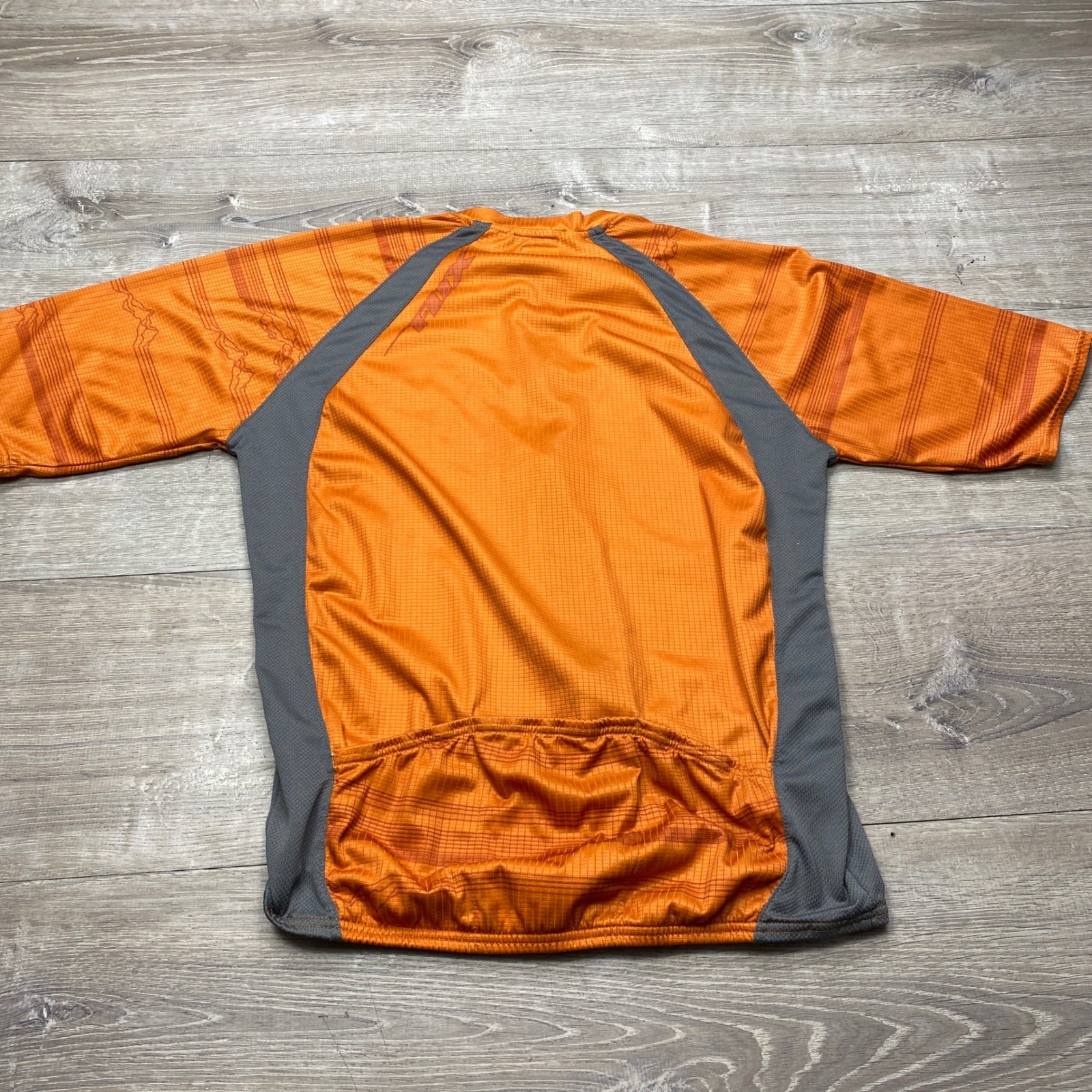 Fox Racing Cycling Jersey Mens L Orange Full Zip Short Sleeve Mountain Bike MTB