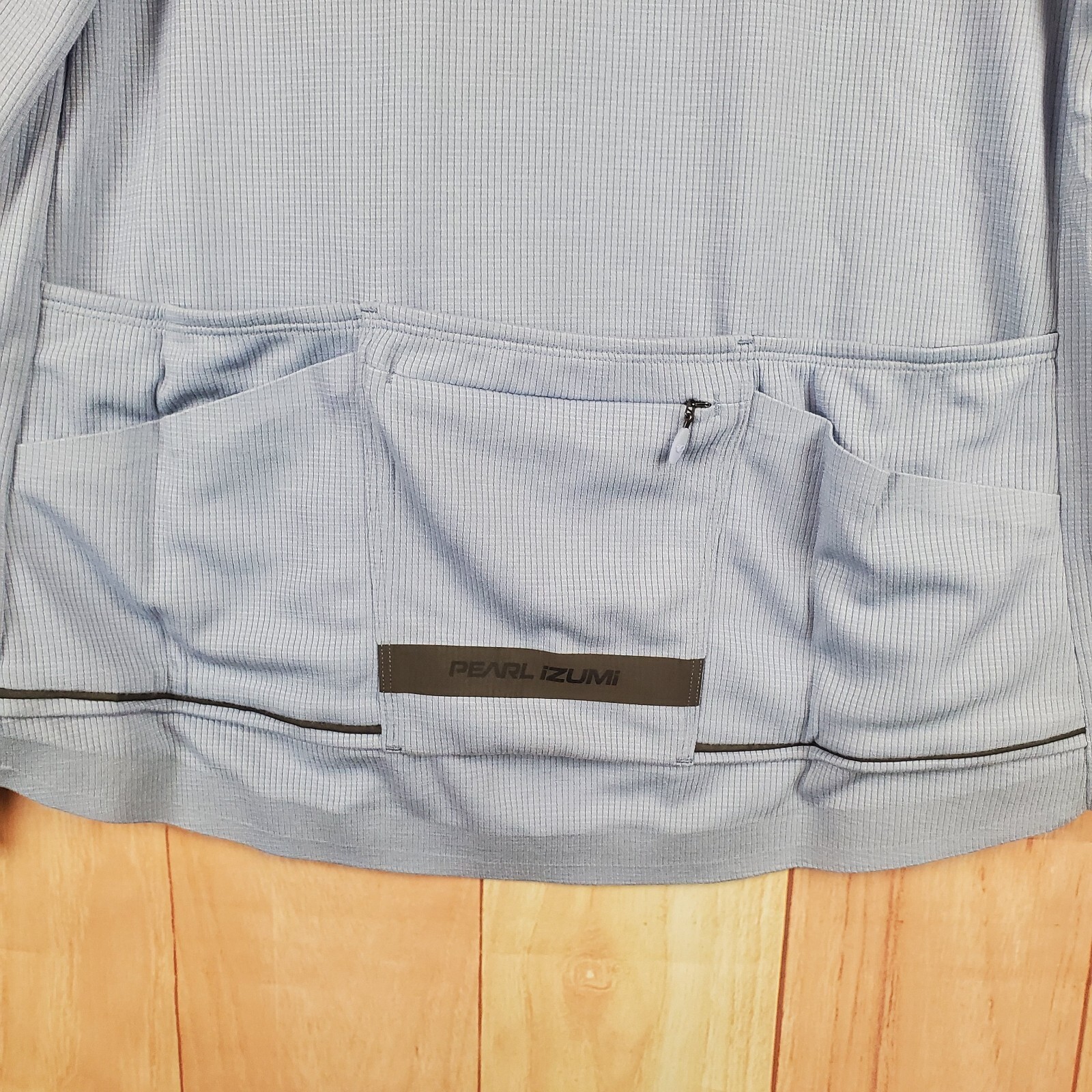 Pearl Izumi Thermal Womens Cycling Jersey 2XL Blue Full Zip Mock Neck Polyester