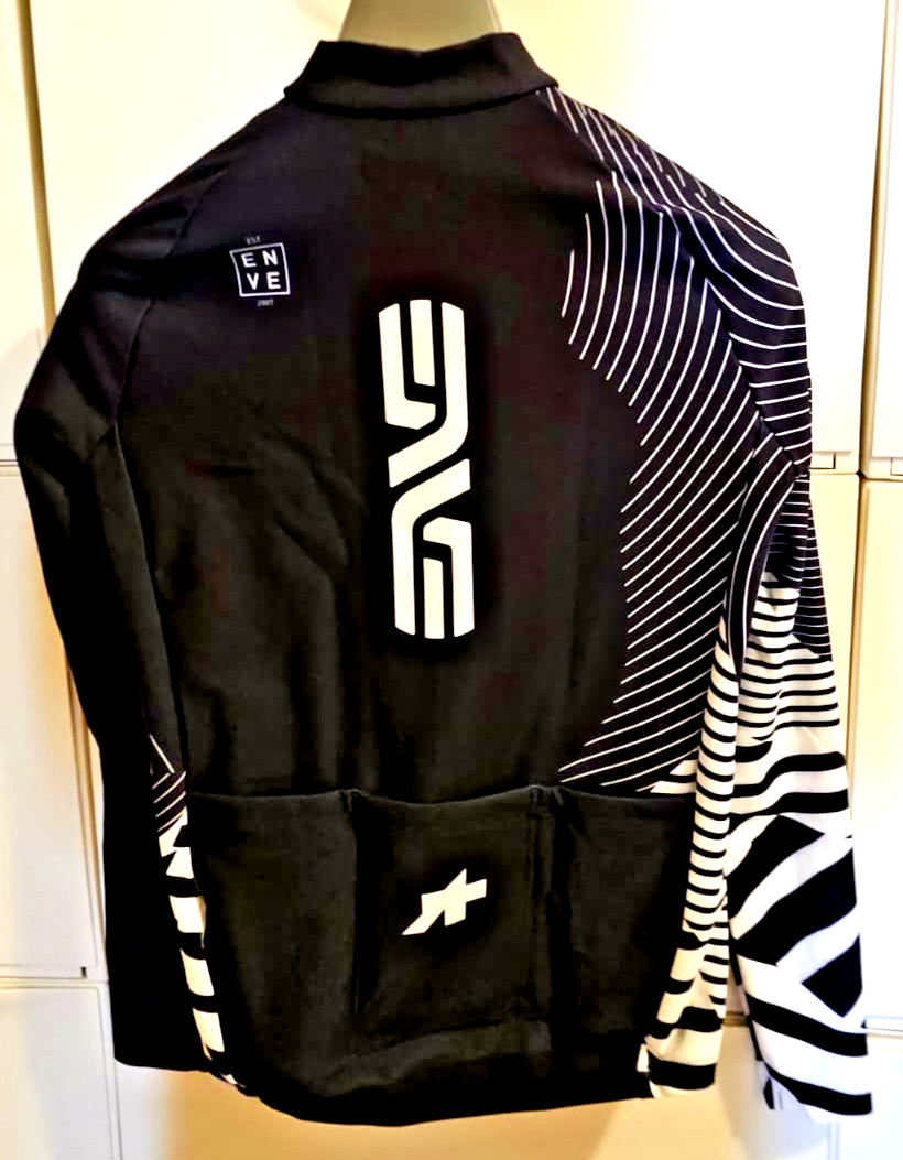 NEW ASSOS ENVE CG GT Spring Fall LS Jersey EVO Mens XXS Black White Long Sleeve